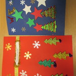 kartki świąteczne wykonane przez uczniów.JPG