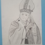 praca plastyczna przedstawiająca portret papieża Jana Pawła II.jpg